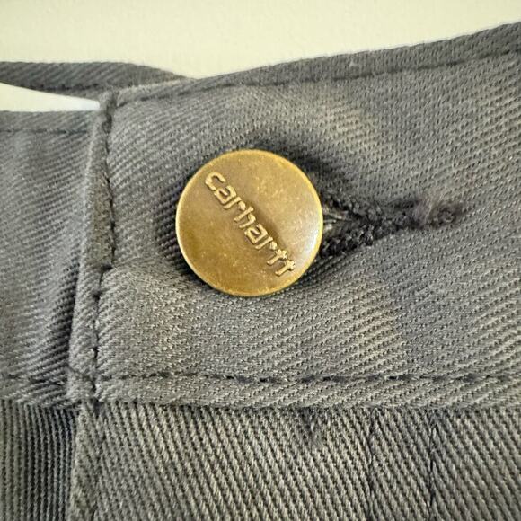 Carhartt Relaxed Fit Twill Work Pant Gray Workwear Pockets Multiple Sizes - Picture 5 of 10
